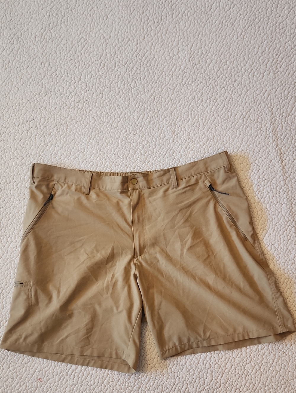 Columbia Gorpcore Sportswear Mens Khaki Shorts Hikiing Camping